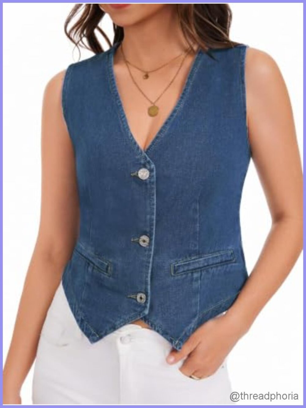Womens Sleeveless Denim Vest Cropped Jean Top Country Concert Outfit